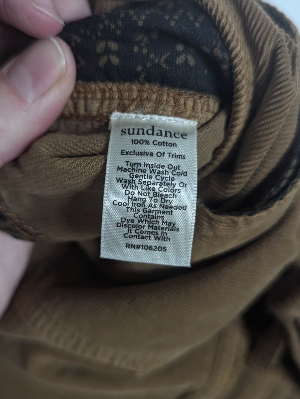 Sundance Tan Artist Paradise Corduroy Overalls sz LP - Picture 6 of 9